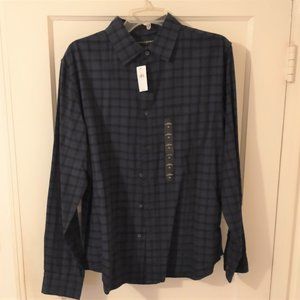 Banana Republic Factory Slim-Fit Untucked Lightweight Flannel Shirt